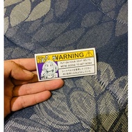 JDM Warning Garage Car Sticker JDM Sticker
