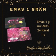 ORODESIGN MAA Emas Gold Bar Black Gold 1g 999.9 24karat