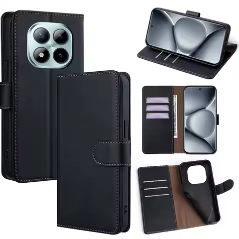 Wallet With Card Slots Magnetic Buckle Flip Leather Case for Xiaomi Poco M8 Pro poco M7 M6 M5 Pro M6