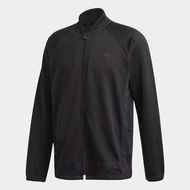 adidas Sports jacket -black 運動外套 羅紋飛行員領口 男款 XS-M