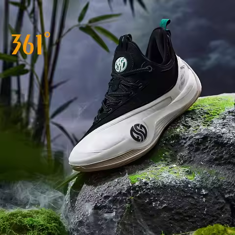 361 Degrees ZEN VI PRM Men Basketball Sports Shoes Middle-Top Combat Wear-Resistant Non-Slip Lightwe
