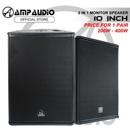 AmpAudio 10 Inch Speaker PA System Speaker PA System Outdoor Monitor Speaker