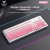 AULA | 3-Mode Wireless Bluetooth Slim Beautiful Keyboard 98 Keys