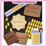 Alphabets Numbers and Symbols Cookies Press Stamp  Mould Bakery DIY Mini Alphabet Mold Candy mould Baking文字印章