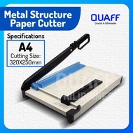Quaff Paper Cutter Metal Structure A4 Size With Adjuster & Stopper