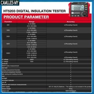 【CMY】 HT5203 Insulation Resistance Tester, High Voltage Insulation Resistance Meter