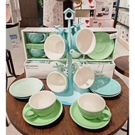 CANGKIR KOPI SET - GELAS KOPI INFORMA - CUPS SAUCER SET ISI 6