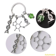 Autumnan1 Molecular Keychain Essentail Keyring Accessory for Biology Science Enthusiasts