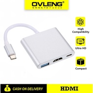 BJX-T301 3 In-1 USB 3.0 Type-C to USB3.0 HDMI 4K30Hz PD100W Adapter Multiport Hub For Laptop HDTV