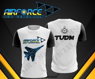 11f7 TUDM Tshirt Unisex 3d Print WHITE shirt JERSERY AIRFORCE Full Sublimation Custom Name cf68d42