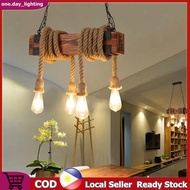 Chandelier Socket E27 100cm Rope Light Ceiling Pendant Lights Hemp Rope Lamp Holder Bar Hang Light D