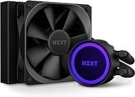 NZXT Kraken 120 - RL-KR120-B1 - AIO RGB CPU Liquid Cooler - Quiet and Effective - Silent Operation - Ring RGB LEDs - Aer P 120mm Radiator Fans (Included),Black
