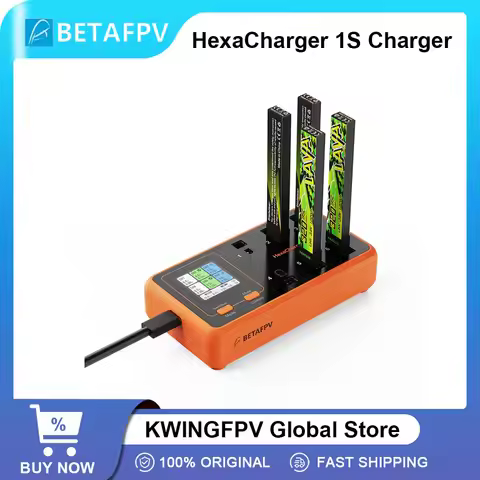BETAFPV HexaCharger 1S Charger BT2.0 PH2.0 Ports 24W/78W PD 3.0 Fast Charging for LAVA II 1S Battery