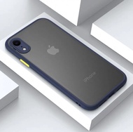 [ส่งจากไทย]Case iPhone XR เคสกันกระแทก ปุ่มสีผิวด้าน กันรอยกล้อง ขอบนิ่มหลังแข็ง