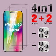 Apple 16 Pro Max 4-in-1 camera lens tempered glass suitable for Apple iPhone 16 Pro Max 5G screen pr