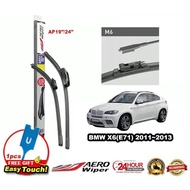 BMW X6 (E71) 2011-2013 Aero Wiper 2PCS-(19"/24") (M4)