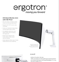 Ergotron HX Desk Monitor Arm with HD Pivot (white) : แขนจับจอ Ultra-wide 1000R curved displays 49" (Samsung Odyssey G9 Gaming Monitor)