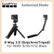 GOPRO ORIGINAL 3-Way 2.0 (Grip/Arm/Tripod) for HERO 9/10/11/12 Black