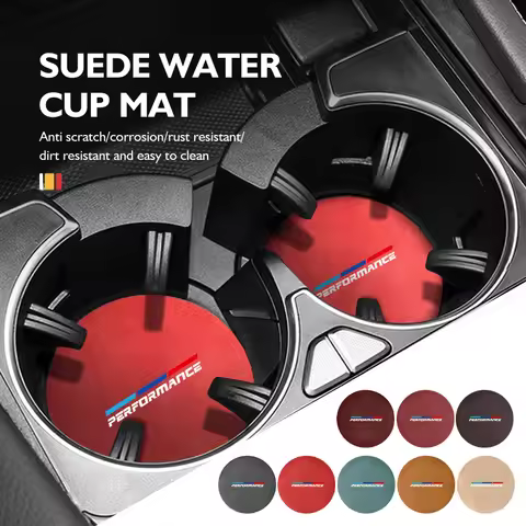 For BMW Car Interior Coasters Water Cup Slot Non-Slip Mat Shockproof Pad 1 2 3 5 7 Series X1 X2 X3 X