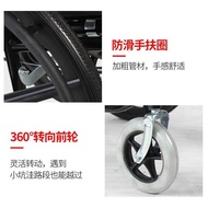 Manual Wheelchair Elderly Backrest Scooter for the Disabled Potty Seat Light and Portable Multifunctional Wheelchair Elderly Foldable