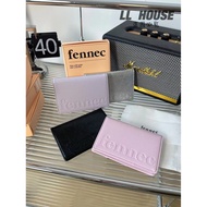 Korean Niche Brand FENNEC Letter Embossed Women's Card Holder Passport Holder Genuine Leather Cowhid