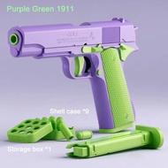 new Luminous 1911 Continuous Shell Throwing Model Simulation Kids Toy Guns Empty Magazine Hangs Up D