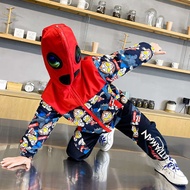 Boy Ultraman Clothes Spring Clothes Handsome Trendy Cool Children Sports Suit 5 to 6 Seven 7 Eight 8