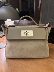 Hermès 麂皮大象灰 mini2424