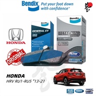 BENDIX Brake Pad  Honda HRV  HRV RS RU1RU5 1321  Metal King  General CT Front Brake Pad