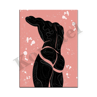 2025 Abstract Colorful Nude Man Body. Gay Art. Gift For Him. Art Poster For Home Wall Decoration