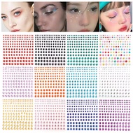 [COD] Ready Stock Acrylic Rhinestone Self-adhesive Face Stickers 3D Face Jewelry Crystal Diamond DIY