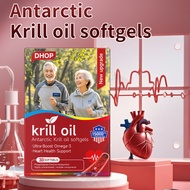[Ready Stock] Antarctic Krill Oil Soft Capsules Ready Stock Deep Sea Fish Oil Astaxanthin omega3 Kri