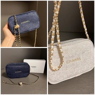 Chanel beauty贈品化妝袋(包鏈)✨
