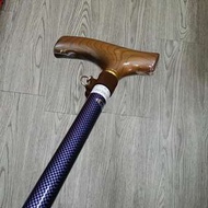 日本進口，Miki 三貴格仔紋拐杖 (實木扶手，超硬堅，超輕，飛行鋁合金製)