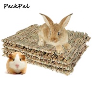 PeckPal แผ่นรองกรง แผ่นรองกรงกระต่าย ที่นอนทำจากหญ้าแห้งสำหรับกระต่าย สำหรับสัตว์เลี้ยง ของเล่นลับฟันกระต่าย ทำให้กระต่ายรู้สึกสบาย