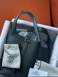 Hermes Picotin 18 綠色 銀扣 