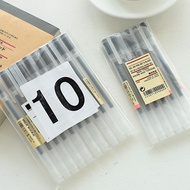 Muji gel pen set color student stationery business 0.38 MUJI Japan black pen 0.5mm