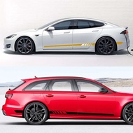 Car Door Side Stickers Automobile Waist Line Decals For Nissan Kicks 370Z Qashqai J10 Elgrand Micra 