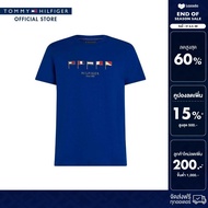 Tommy Hilfiger เสื้อยืด ผู้ชาย รุ่น MW0MW38616 D03 - สีน้ำเงิน ทรง Regular Fit