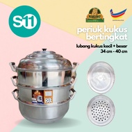 34cm-40cm Aluminum 3-Layer Steam Pot Steamer Cookware Pot/ Steamed Pot