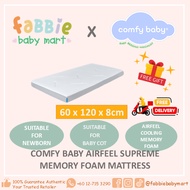 [Fabbie Baby Mart] Comfy Baby® Air Feel Baby Cot Baby Mattress (60 x 120 x 8cm) Memory Foam Baby Mat