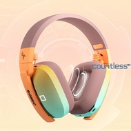 Wireless Headphones with Microphone Wireless Gamer Headset Bluetooth-compatible [countless.sg]