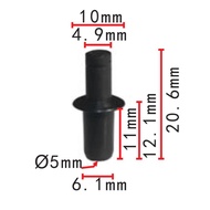 W204 TAIL LAMP TOP COVER CLIP W210 w202 W124