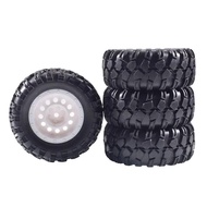 4pcs 12mm Hex 90mm 1.9-inch climbing RC Rubber Tires & Plastic Wheel Rims For Tamiya MN128 MN86S  MN