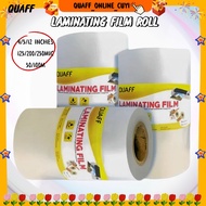Hot Lamination Film Rolls - QUAFF 12inches & 9inches Laminating Film