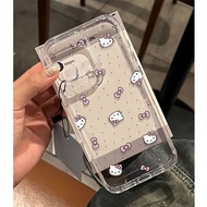 Softcase Pink bow KT cat VIVO clear pattern Transparent Anti-slip original VIVO Y02T Y15 AS Y16 Y02S