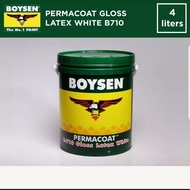 Boysen Permacoat Gloss Latex White Arcylic Latex Paint 4L kWAK