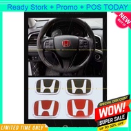 Emblem Logo Honda Steering Civic City Jazz Accord 2 COLOUR SIZE Chrome RS Type R badge lower cover F