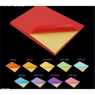 (50pcs) Neon Color Printable Sticker Paper A4 ,80gsm,matte for inkjet printer printing
