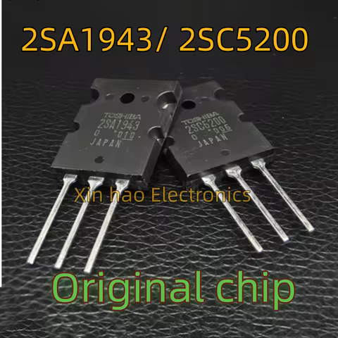 5PCS New Original 2SA1943 2SC5200 A1943 C5200 TO-264 High-Power Audio Power Amplifier Tube Audio vac